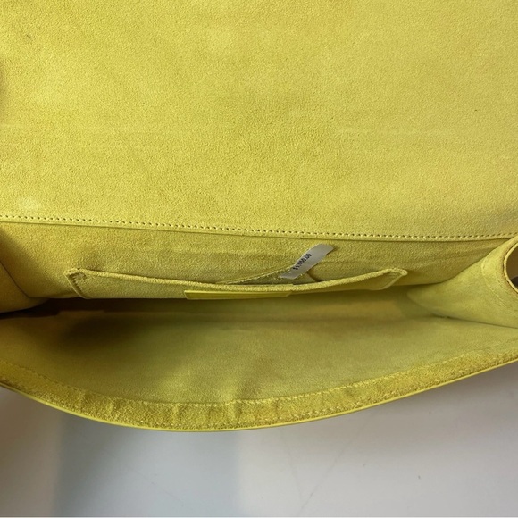Vintage Saint Laurent Paris Y-LINE Yellow Clutch π | Stylish Handbag | Pre-Owned - Picture 7 of 13